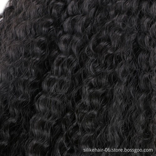 Afro Kinky Curly Crochet Hair Synthetic Brazilian Braids Curly Soft Ombre Brown Braiding Hair Extensions  brazilian hair braids